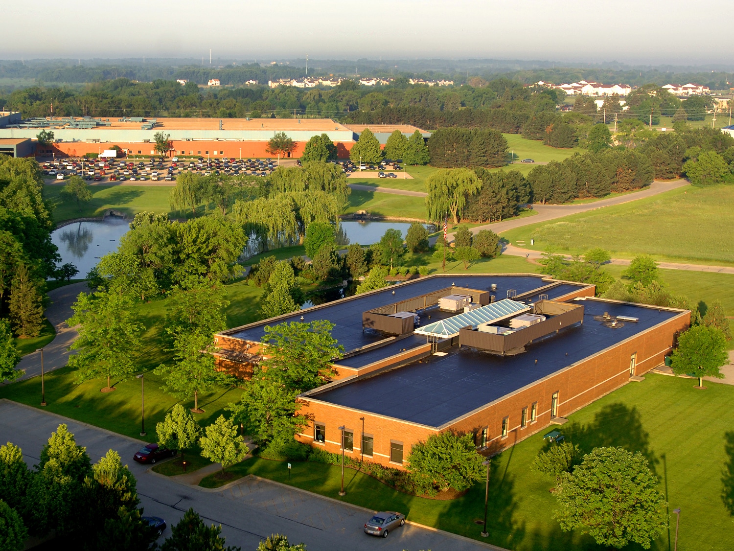 An arial view of the Woodstock Dura-Bar Metal services location